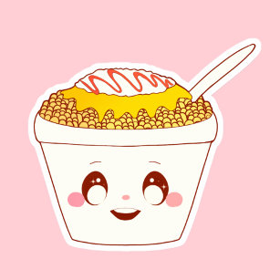 Mexican Street Esquite  Corn In A Cup Sticker