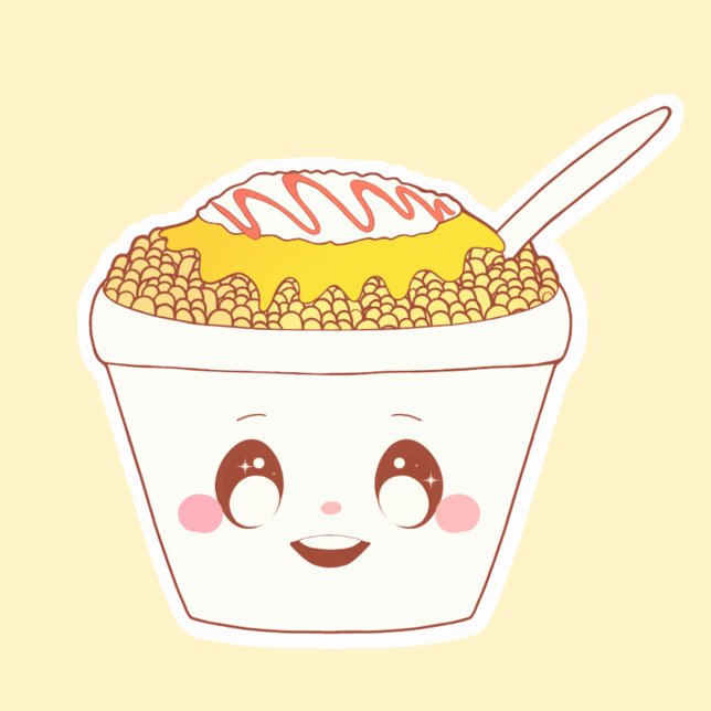Mexican Street Esquite  Corn In A Cup Sticker (Creator Uploaded)