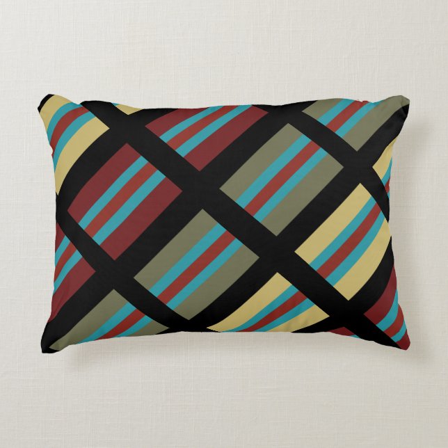 Mexican Stripes Play 2 Accent Pillow (Front)