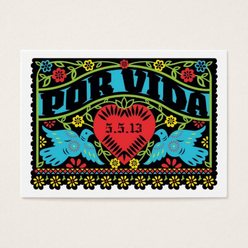 Mexican Style Skulls Wedding Banner Info Card Business Card Templates