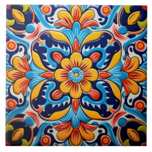 Mexican style themed pattern ceramic tile