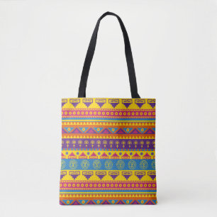 Mexican style tribal tote bag