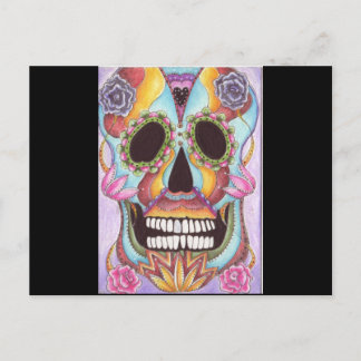 Mexican Sugar Skull Postcard