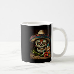 Mexican Sugar Skull Tequila Sombrero Cinco De Mayo Coffee Mug