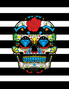 Make Your Own Sugar Skull Fleece Blanket Bundle Up In