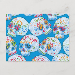 Mexican Sugar Skulls Postcard