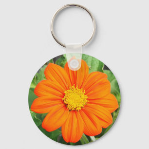 Mexican Sunflower Keychain