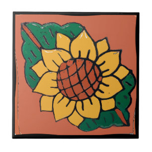 Mexican Sunflower Tile