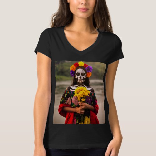 Mexican T Shirt La Catrina Day of the Dead T_Shirt