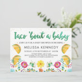 Mexican Taco Bout A Baby Baby Shower Invitation (Standing Front)