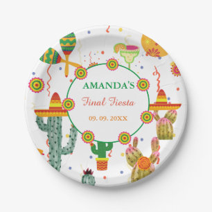 Mexican Taco Bout Love Bridal Shower Party Favor Paper Plates
