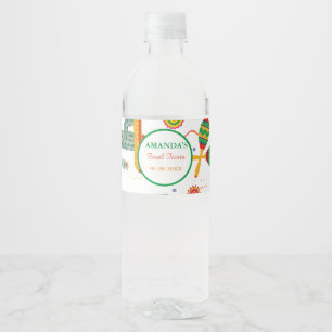 Mexican Taco Bout Love Final Fiesta Bridal Shower Water Bottle Label