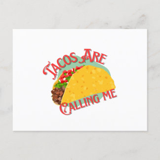 Mexican Taco Cuisine Design Postcard