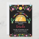 Mexican Taco Twosday 2nd Birthday Invitation