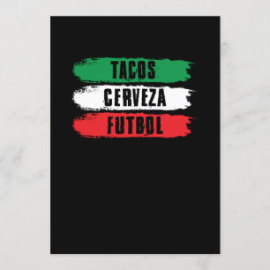 Mexican Tacos Cerveza Futbol Mexico Pride Invitation