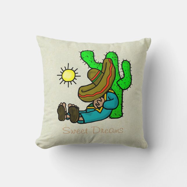 Mexican Taking A Siesta Pillow (Front)