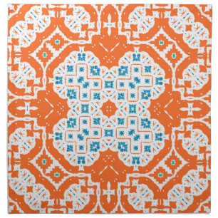 Mexican Talavera: Antique Ceramic Seamless Cloth Napkin