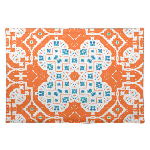 Mexican Talavera: Antique Ceramic Seamless Cloth Placemat