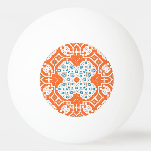 Mexican Talavera Antique Ceramic Seamless Ping Pong Ball