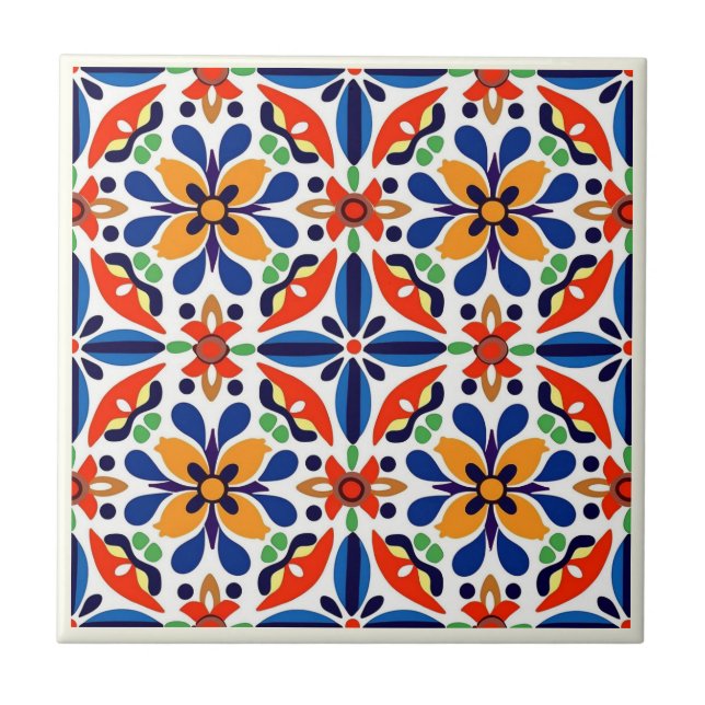 Mexican Talavera Ceramic Tile Collection (Front)