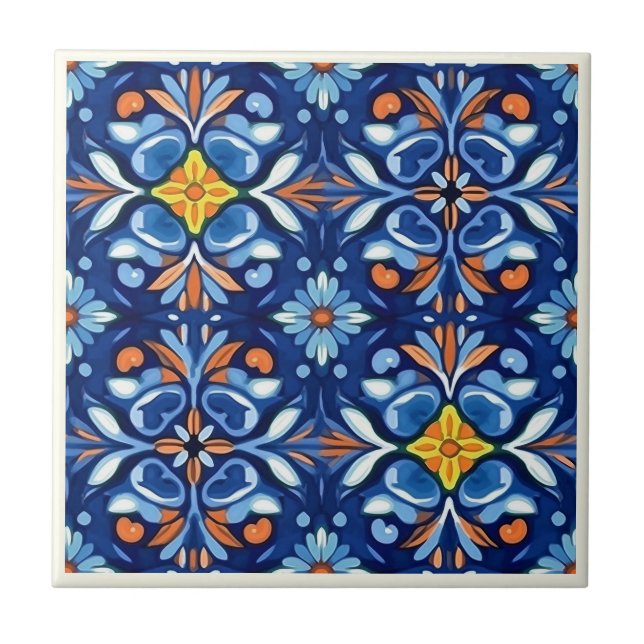 Mexican Talavera Ceramic Tile Collection (Front)