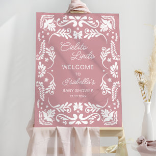 Mexican Talavera Cielito Lindo Baby Shower Welcome Foam Board