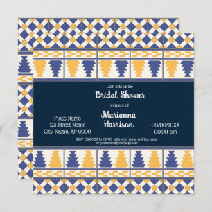 Mexican Talavera Design Bridal Shower Invitation
