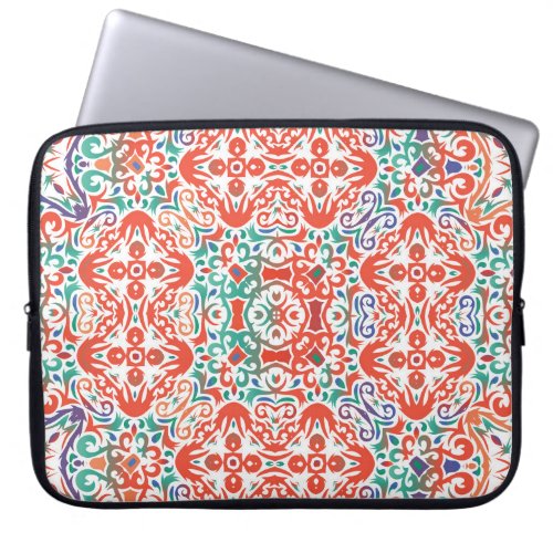 Mexican Talavera Ethnic Tile Collage Laptop Sleeve