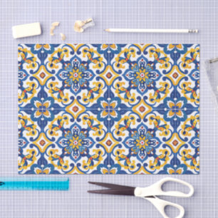 Mexican Talavera Pattern Tissue Paper