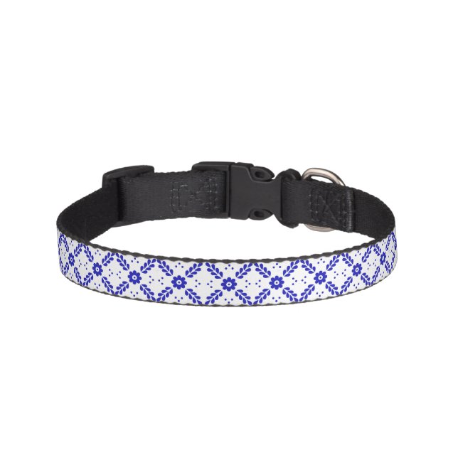 Mexican talavera pet collar (Front)