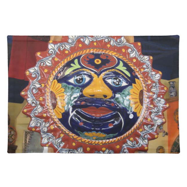 Mexican Talavera style sun Placemat (Front)