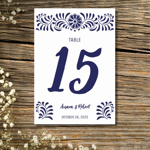 Mexican Talavera  Table Number