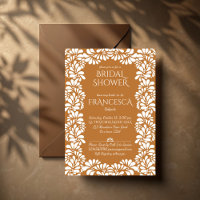 Mexican talavera terracotta bridal shower