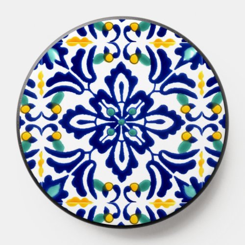 Mexican Talavera Terracotta Tile Design No 10 PopSocket