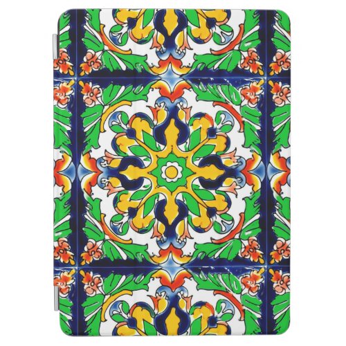 Mexican Talavera Terracotta Tile Design No 4 iPad Air Cover