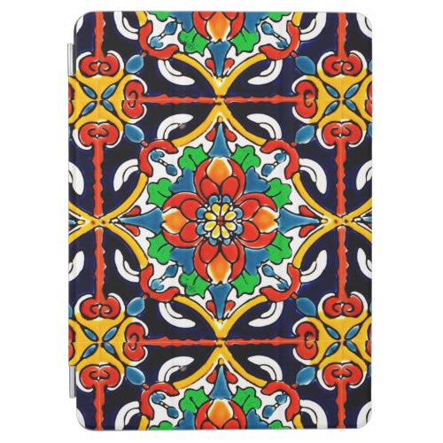 Mexican Talavera Terracotta Tile Design No 5 iPad Air Cover