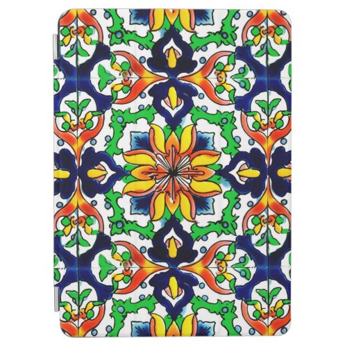 Mexican Talavera Terracotta Tile Design No 6 iPad Air Cover