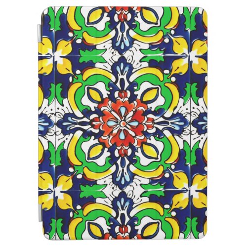 Mexican Talavera Terracotta Tile Design No 7 iPad Air Cover