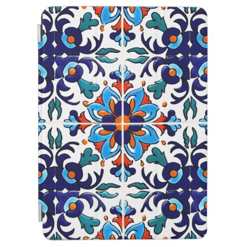 Mexican Talavera Terracotta Tile Design No 9 iPad Air Cover