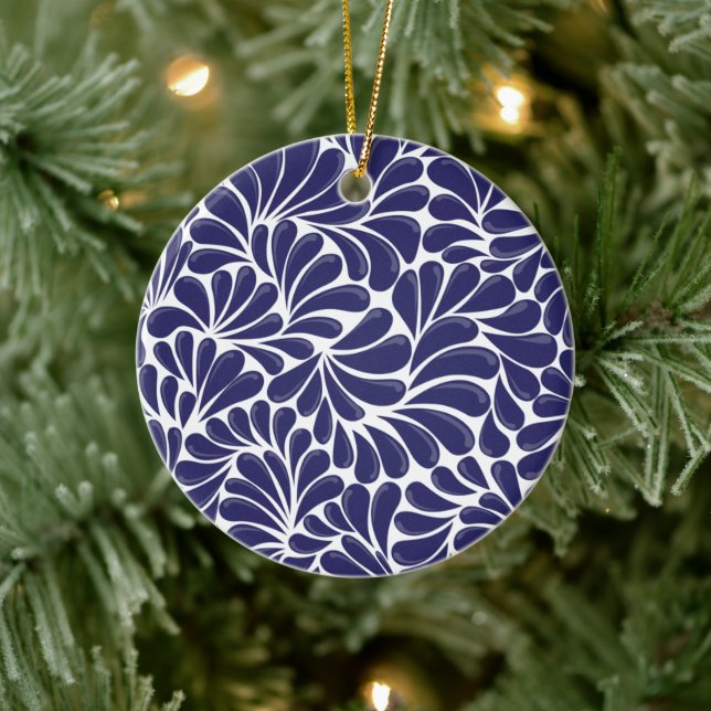 Mexican Talavera Tile Ceramic Ornament (Tree)