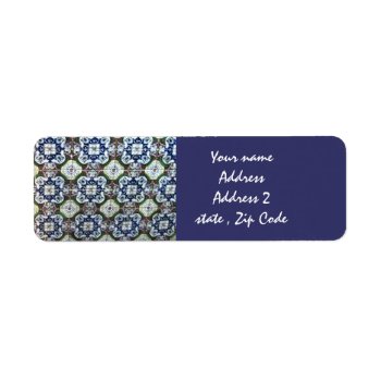 Mexican Talavera Tile Design Address Labels by beautyofmexico at Zazzle