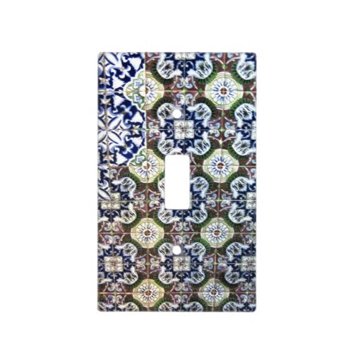 Mexican Talavera tile design Light Switch Cover