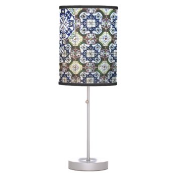 Mexican Talavera Tile Design Table Lamp by beautyofmexico at Zazzle
