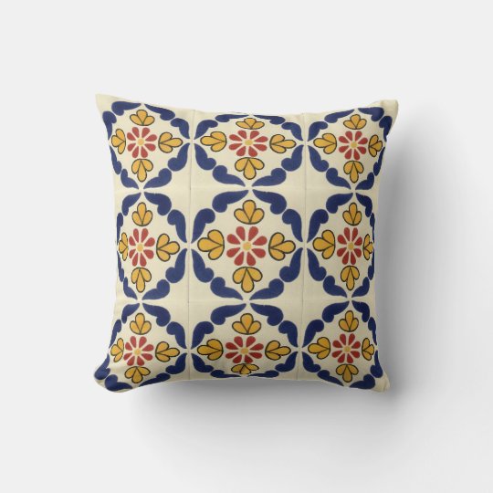 Mexican Talavera Tile doublesided throw pillows
