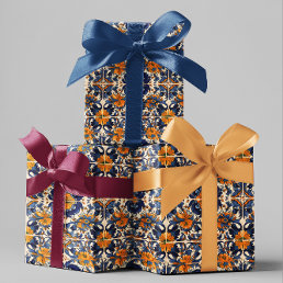 Mexican Talavera Tile Pottery  Wrapping Paper