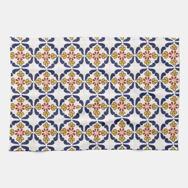 Mexican Talavera Tile Towel (Horizontal)