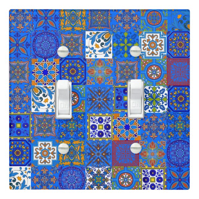 Mexican Talavera Tiles Light Switch Cover (In Situ)