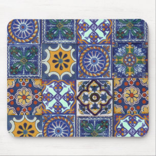 Mexican Talavera Tiles Mouse Pad