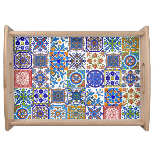 Mexican Talavera Tiles Serving Tray