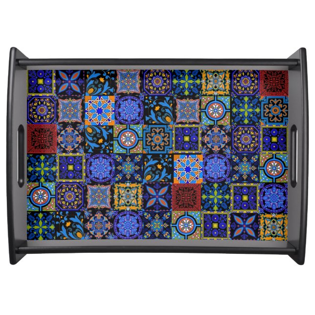 Mexican Talavera Tiles Serving Tray (Front)
